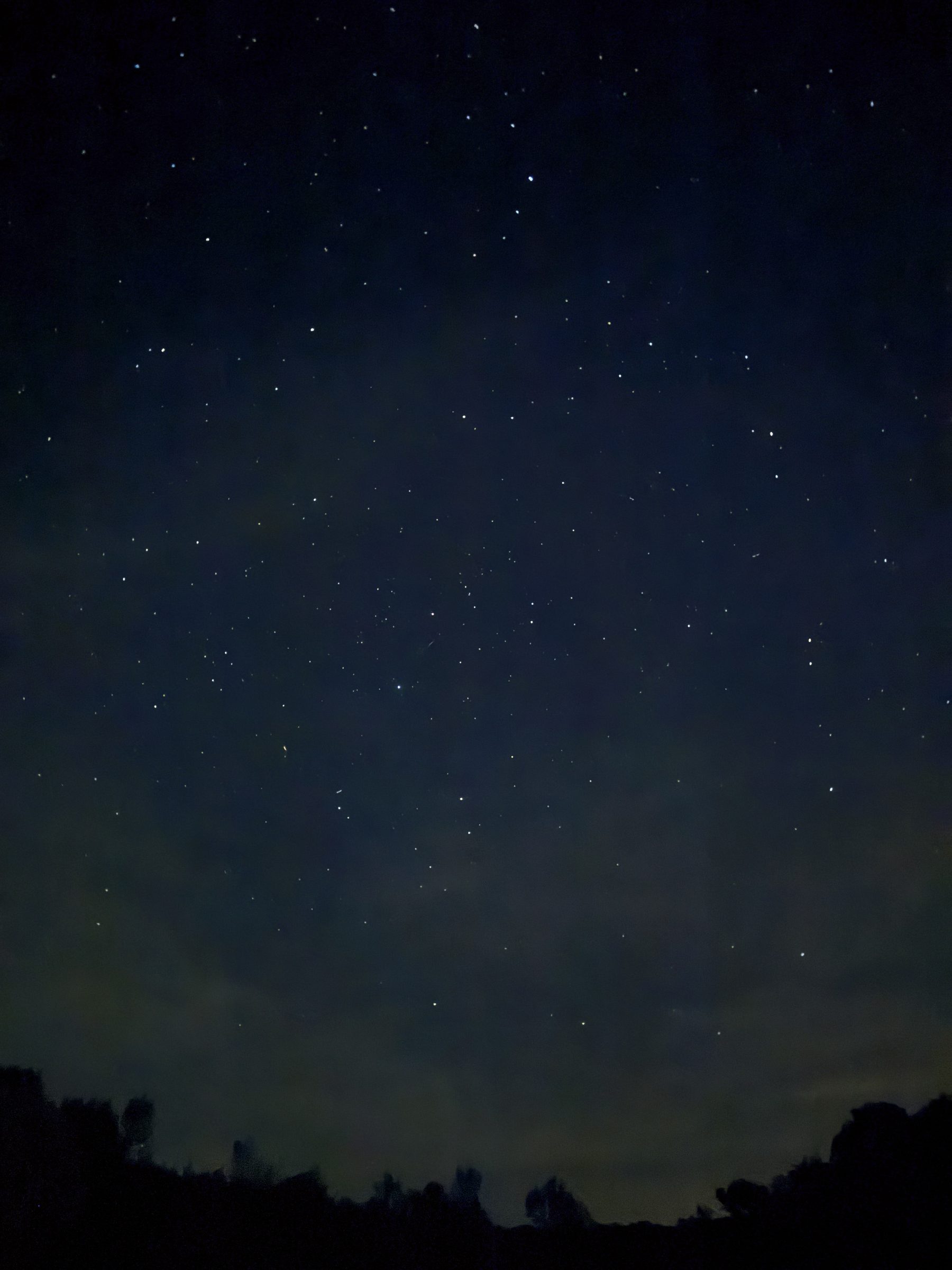 The night sky over Decker House